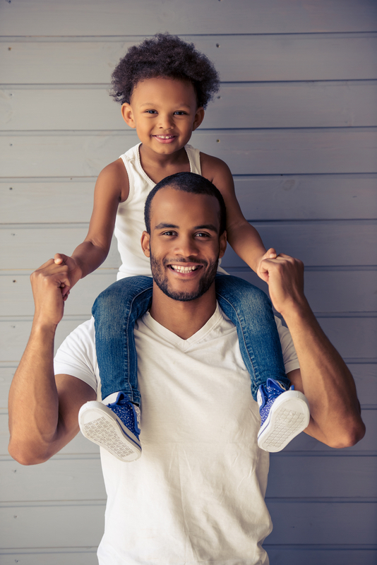 father & son smiling - child protection lawyers St Cloud MN